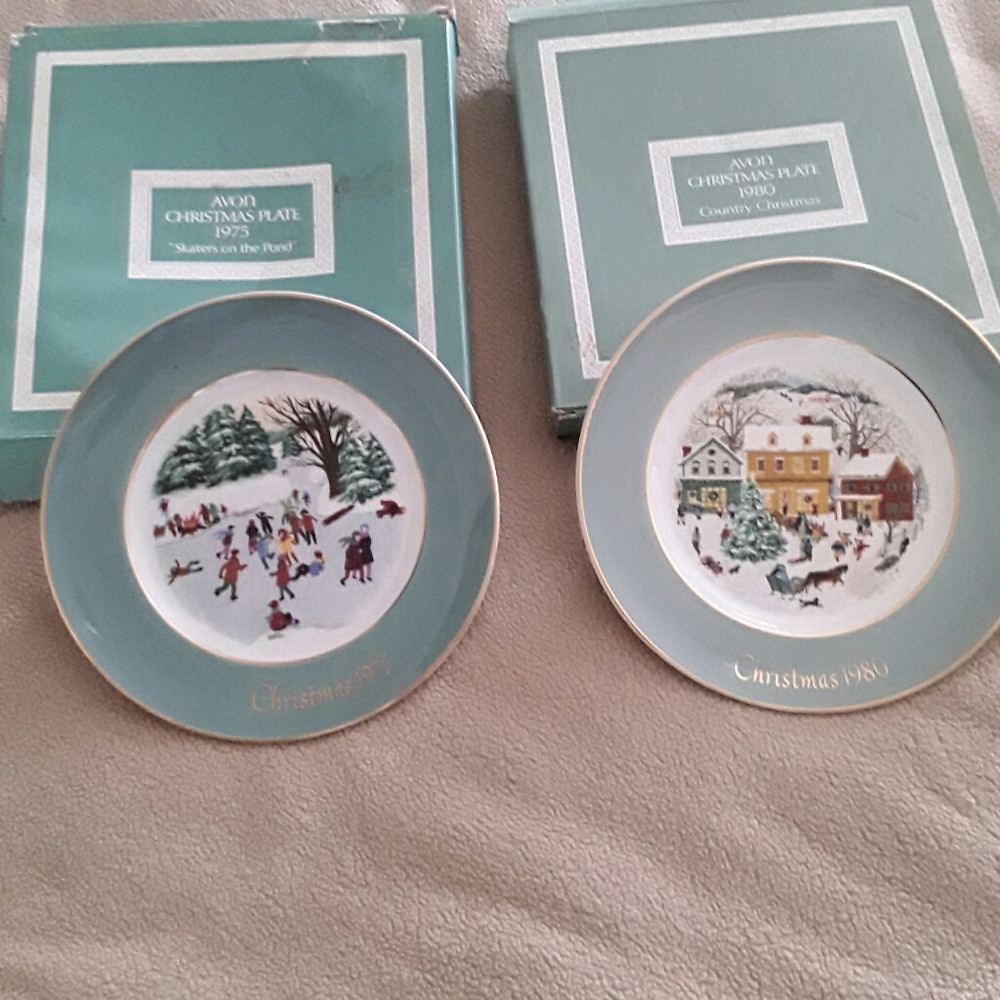 Avon Collector Plates - 1976 & 1980